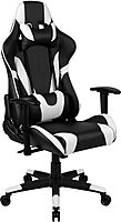 FLASH FURNITURE Gaming Desk and Racing Chair Set with Cup Holder and Headphone Hook