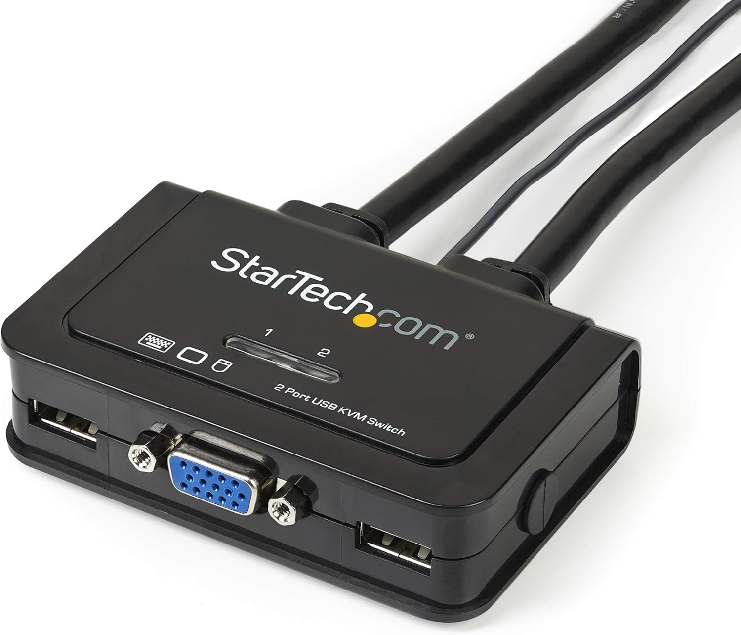 StarTech.com 2-Port USB Cable KVM Switch with Remote Switch