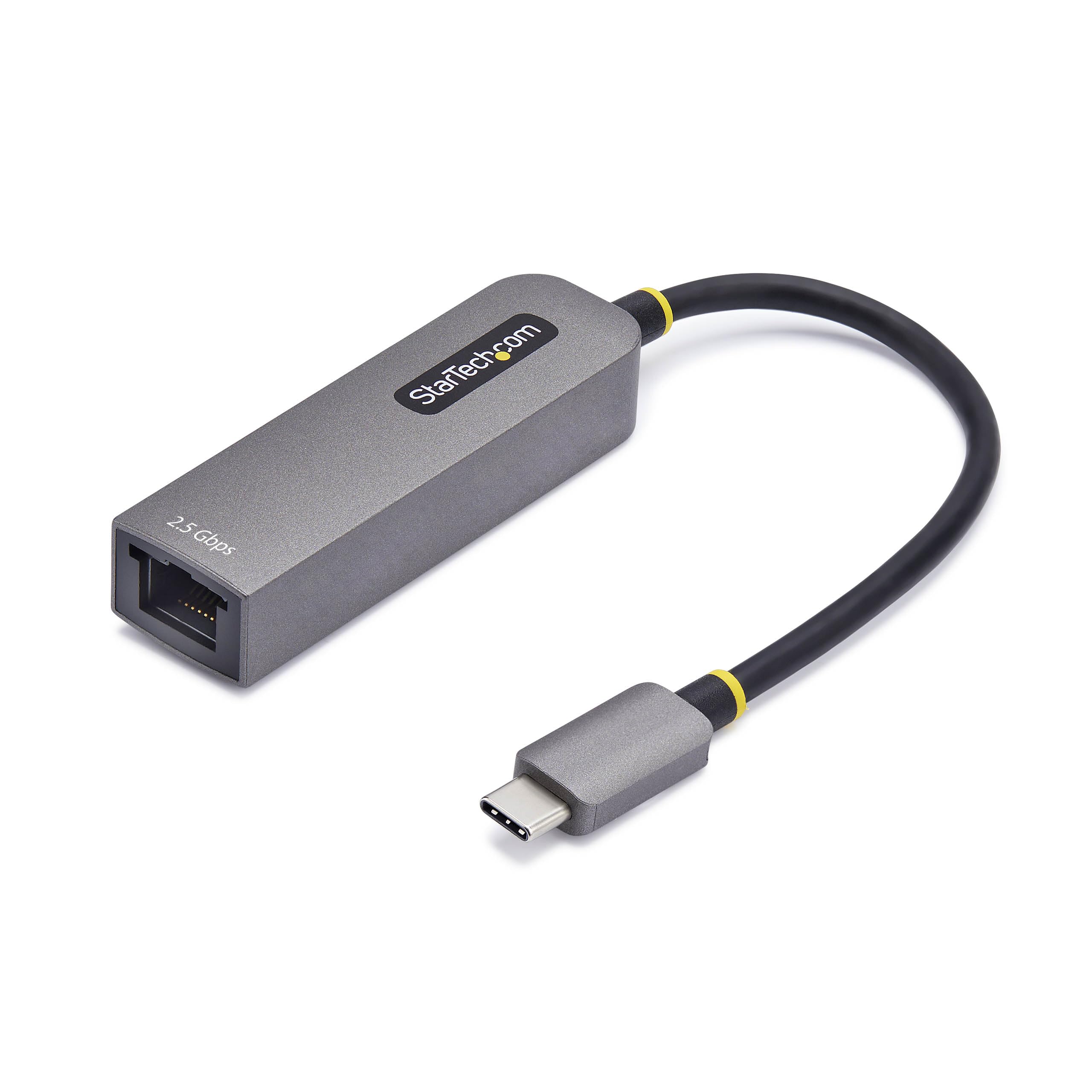 StarTech.com 2.5GbE USB-C to Ethernet Adapter, 100W PD Pass-Through, NBASE-T NIC, USB 3.0 Type-C 2.5G Multi Speed Network