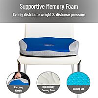 Mind Reader Air-Cloud Memory Foam Seat Cushion