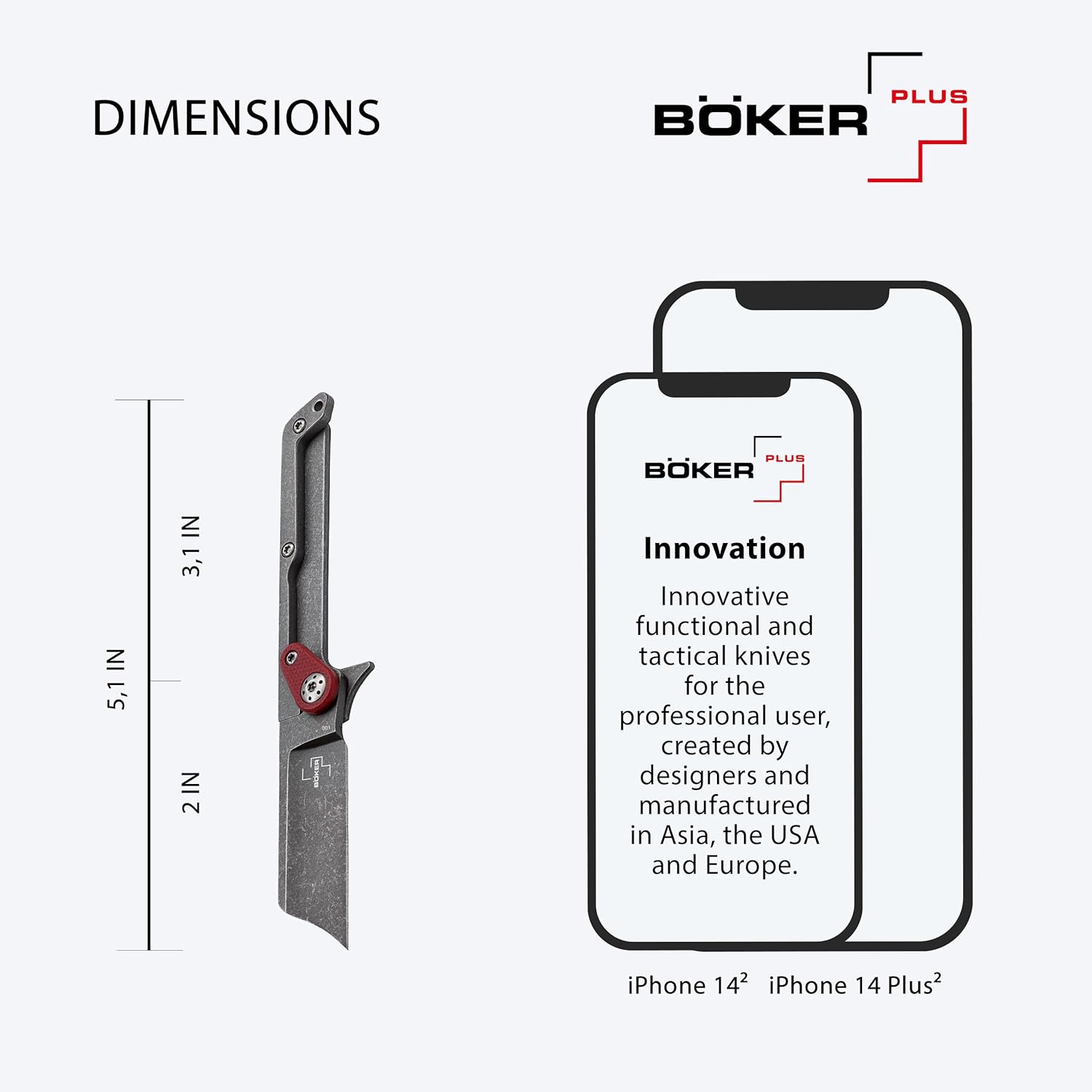 BÖKER PLUS Fragment Mini EDC Keychain Folding Knife