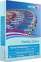 Xerox® Vitality Colors™ Pastel Plus Color Multi-Use Printer & Copy Paper, 1 Ream, Blue, Letter (8.5" x 11"), 500 Sheets