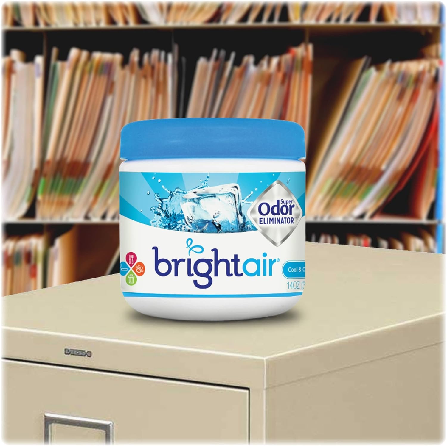 BRIGHT AIR Super Odor Eliminator Gel Air Freshener, 14 oz