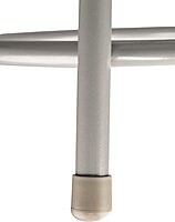 National Public Seating Steel Stool with 24" Hardboard Seat and Backrest, Grey