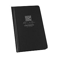 RITE IN THE RAIN Weatherproof Hardcover Pocket Notebook, Universal Rule, 160 Pages