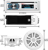 BOSS Audio Systems MCK508WB Marine Bluetooth Stereo & 6.5 Inch Speaker Kit