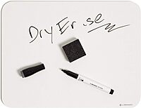 U Brands Dry Erase Lap Board Set, 12” x 9”, Small Whiteboard, Includes 6 Markers and 6 Erasers, 6 Count 6 Count with Markers and Erasers