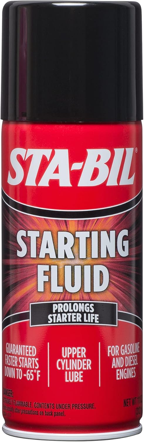 STA-BIL Starting Fluid - Prolongs Starter Life - Upper Cylinder Lube - for Gasoline and Diesel Engines