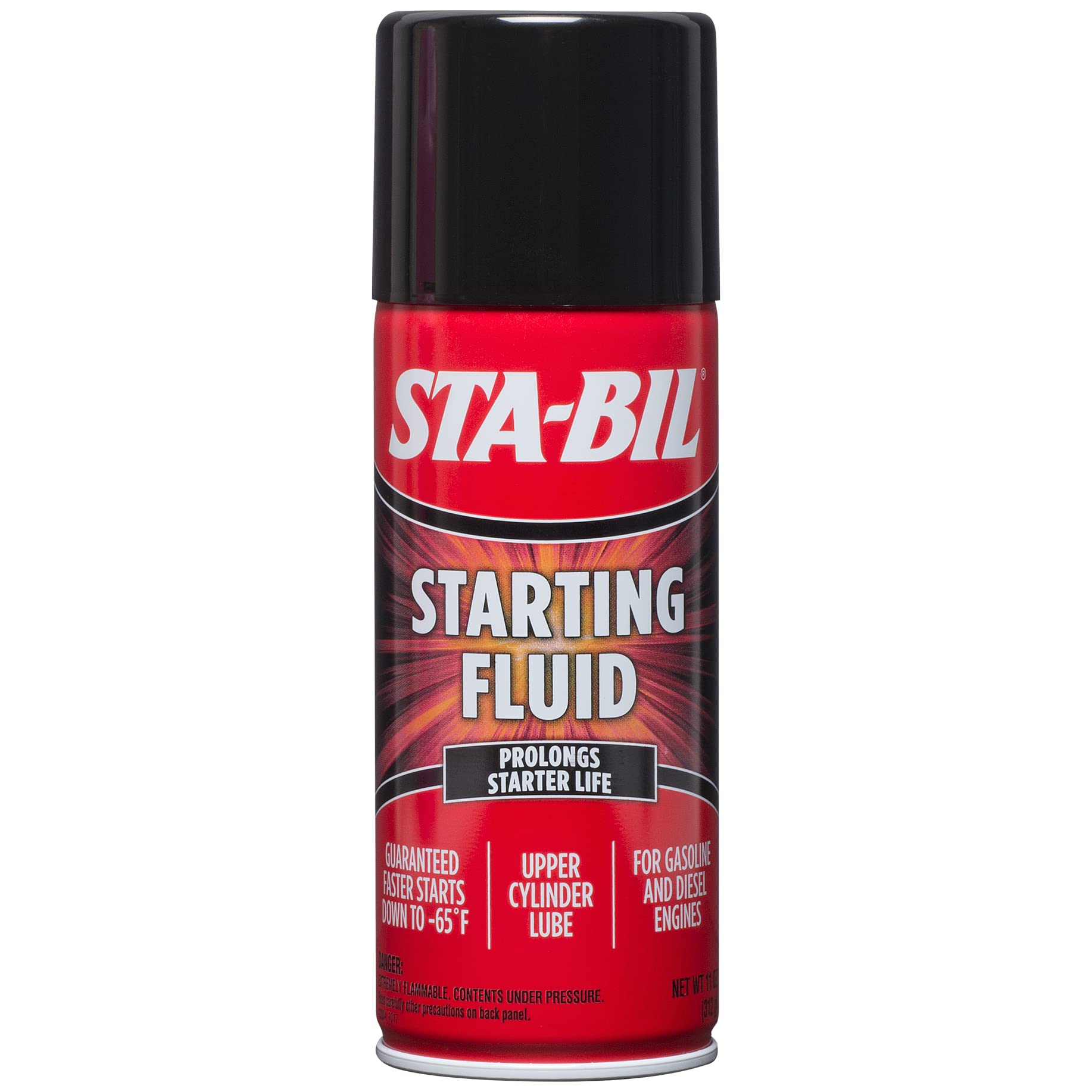 STA-BIL Starting Fluid - Prolongs Starter Life - Upper Cylinder Lube - for Gasoline and Diesel Engines