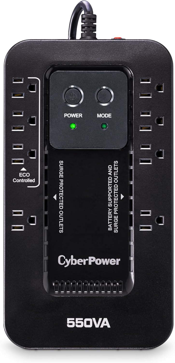 CYBERPOWER Ecologic UPS Battery Backup & Surge Protector