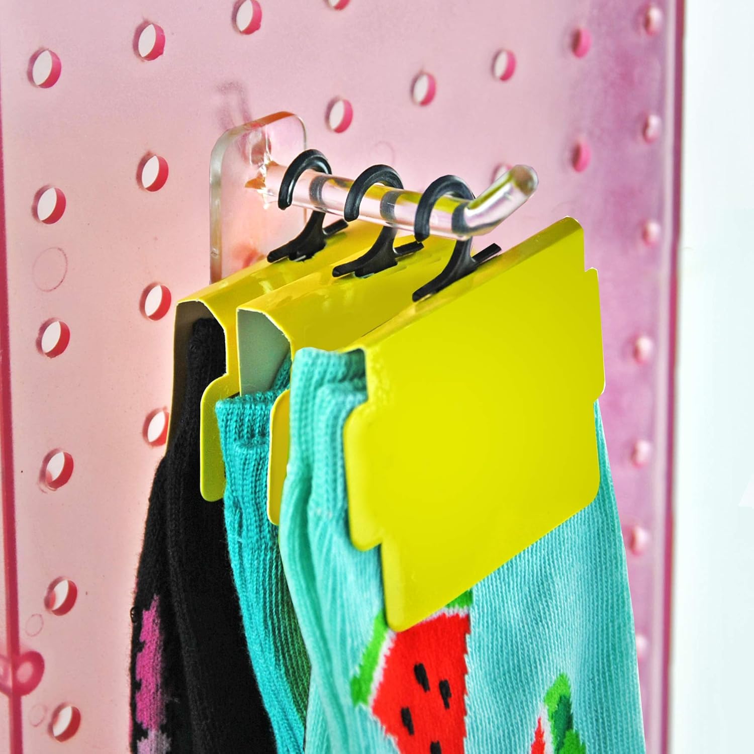 Azar Displays Lexan Locking Pegboard Hooks - Pack of 50