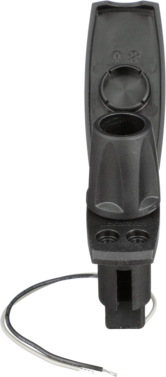 Attwood 910V2PB-7 LightArmor™ 910V Series Rectangle Plug-In Light Base — for All-Around Pole Light, 2-Pin