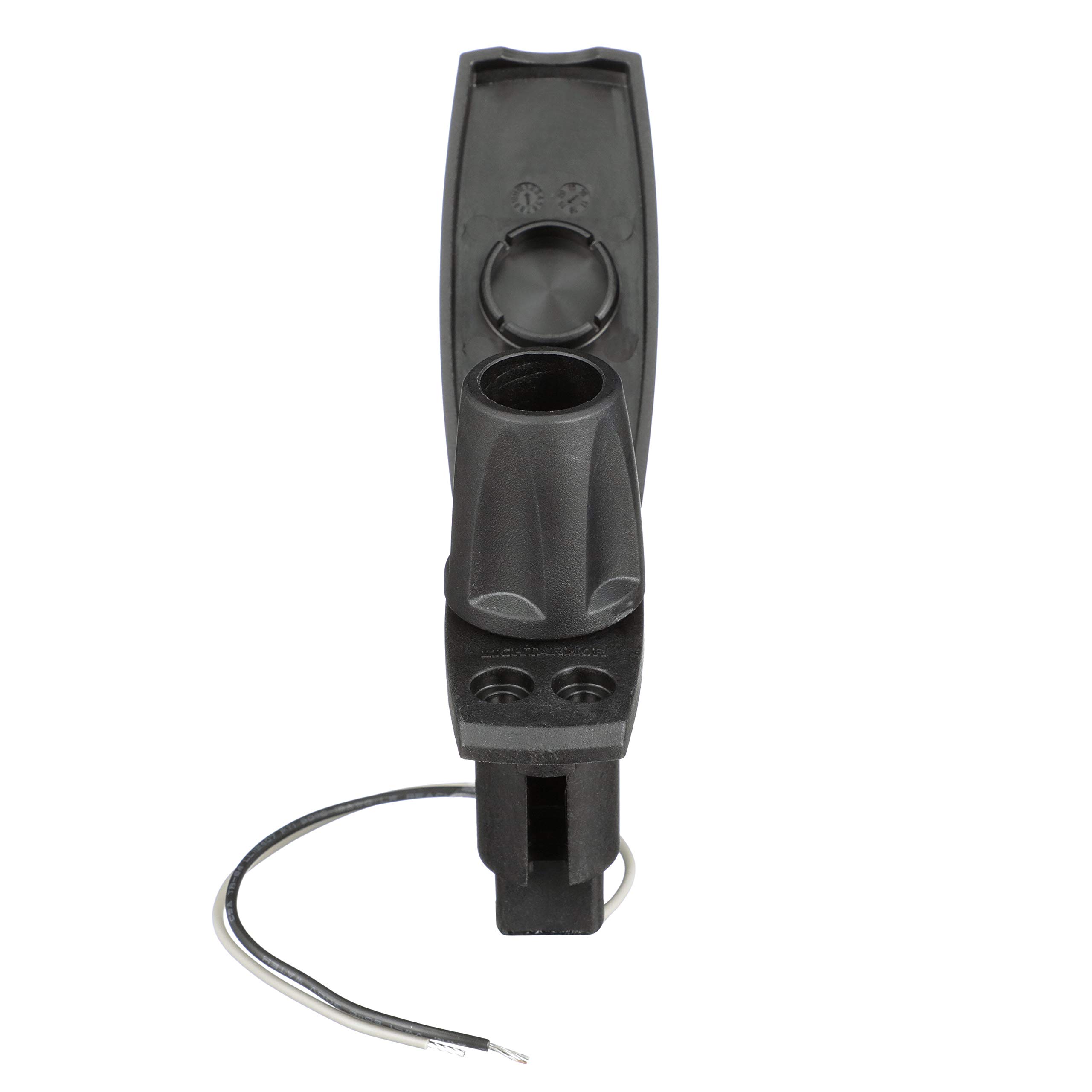 Attwood 910V2PB-7 LightArmor™ 910V Series Rectangle Plug-In Light Base — for All-Around Pole Light, 2-Pin