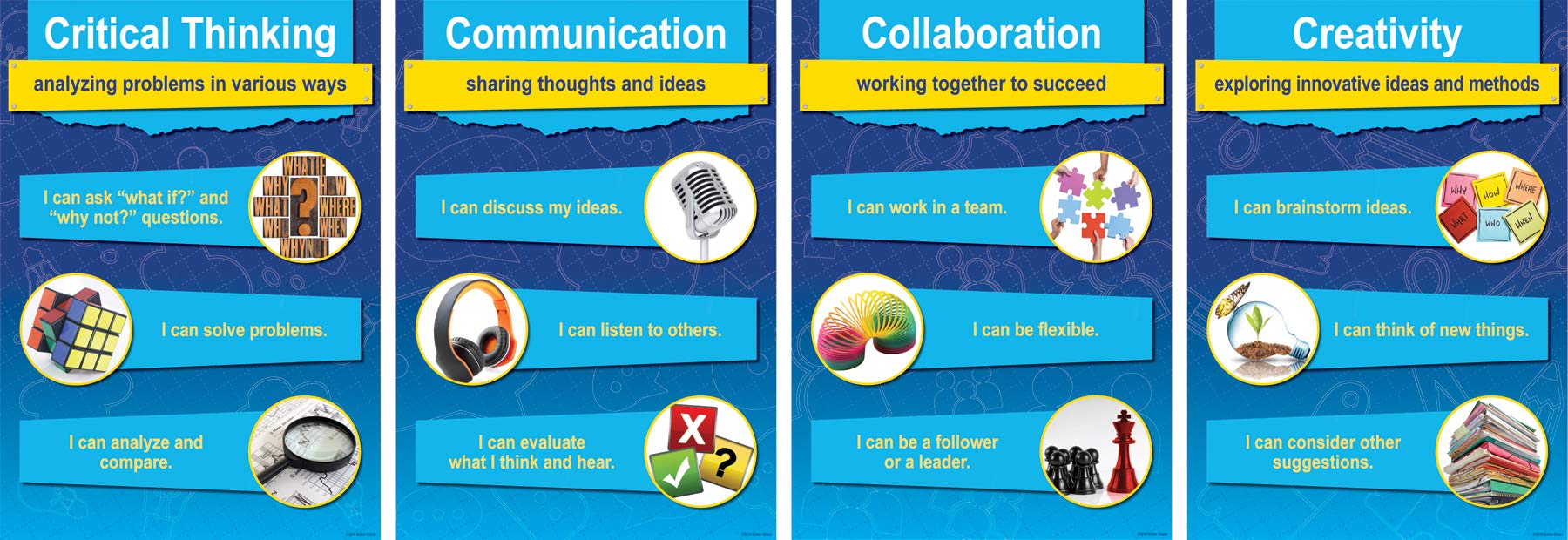 Barker Creek STEM/STEAM Poster Set 13-3/8" x 19"