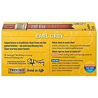 Twinings Earl Grey Tea Bags, 25 Count, 1.76 oz