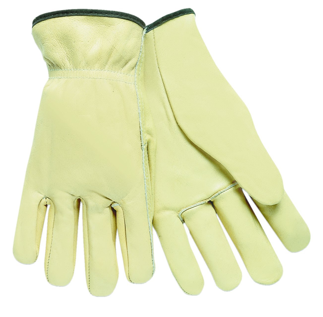 MCR SAFETY 3201 Select Grade Unlined Grain Leather Driver Gloves with Straight Thumb