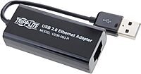 Tripp Lite USB 2.0 Hi-Speed to Ethernet NIC Network Adapter, 10/100 Mbps (U236-000-R), Black