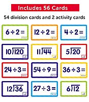 Scholastic Division Flash Cards, 6-5/16inH x 3-7/16inW, Pack Of 56 Cards