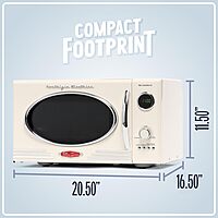 Nostalgia Retro Countertop Microwave Oven