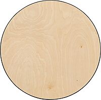 Flash Furniture Lars Round Wood Cocktail Table with 30" and 42" Columns