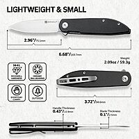 SENCUT Bocll II Pocket Folding Knife - D2 Drop Point, G10 Handle