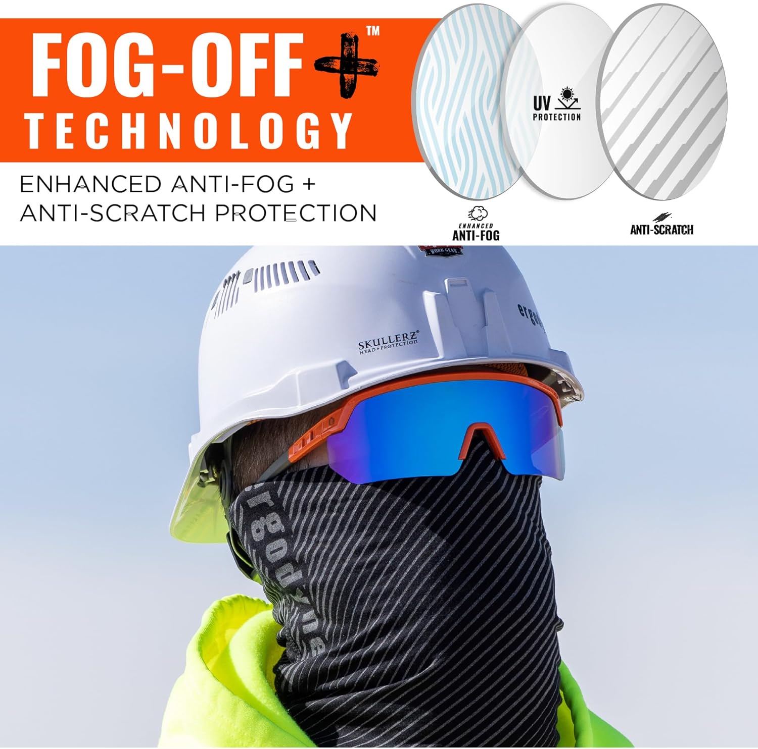 Ergodyne Skullerz AEGIR Polarized Fog-Off+ Safety Glasses
