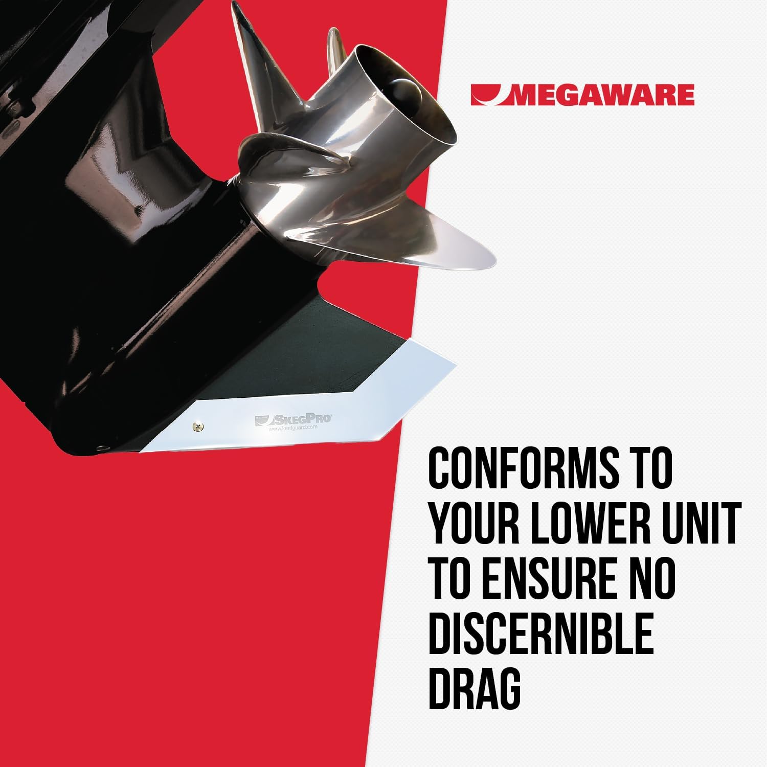 Megaware SkegPro 655 - Protects Against Damage from Ramp Dragging, Rocks