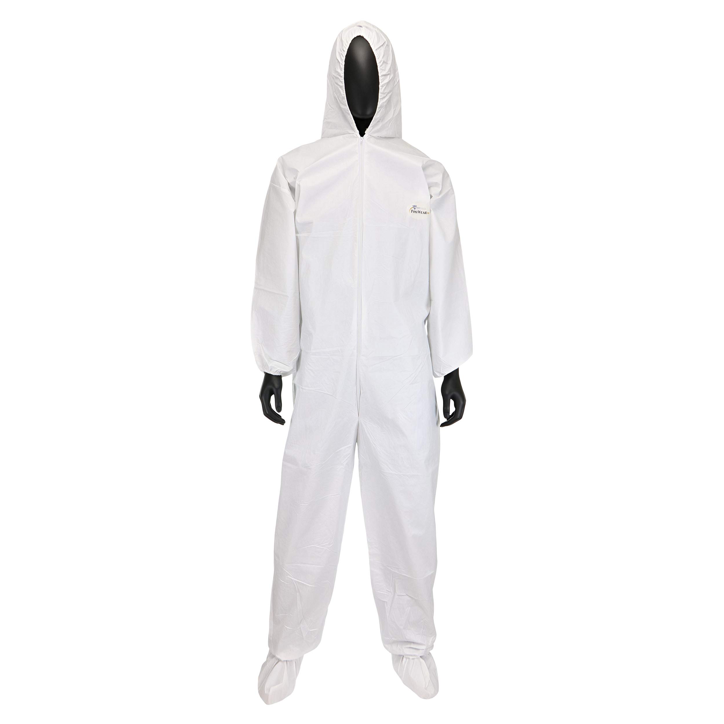 West Chester 3609 Polypropylene PosiWear BA: Breathable Advantage Microporous Coverall – [Pack of 25] Medium