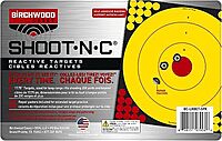 BIRCHWOOD CASEY Shoot-N-C Long Range Bullseye Always Flat Adhesive Back Shooting Training Reactive 17.75" Targets