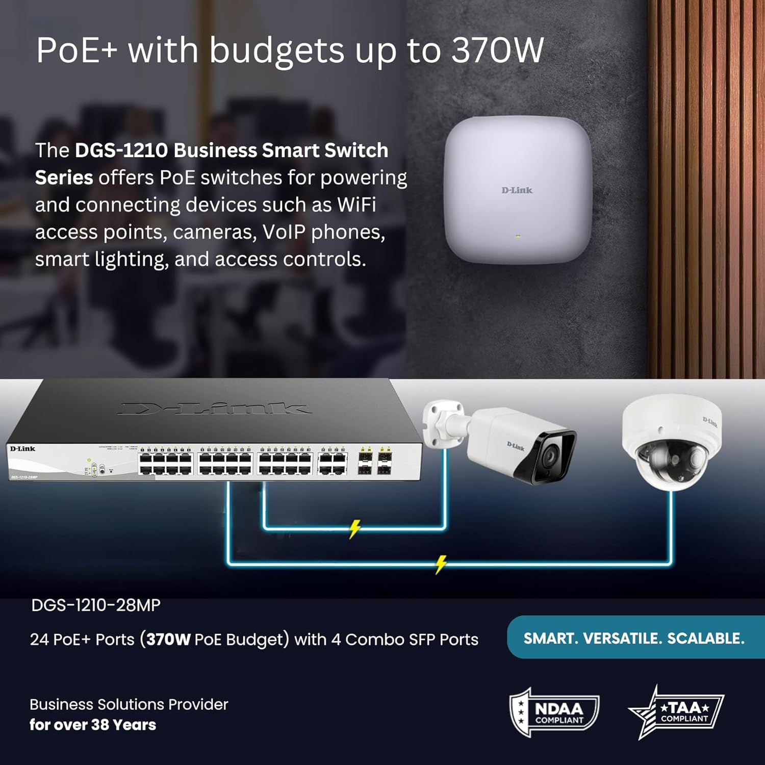 D-Link DGS-1210 Series Gigabit Smart Managed PoE+ Switches