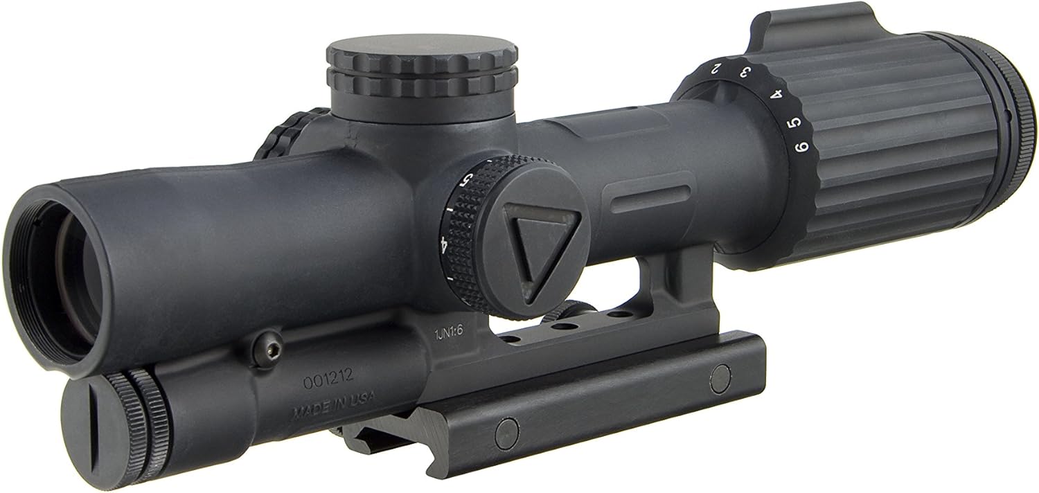 Trijicon VCOG 1-6x24 with Segmented Circle/Crosshair MIL Govt. Reticle and Thumb Screw Mount, Red