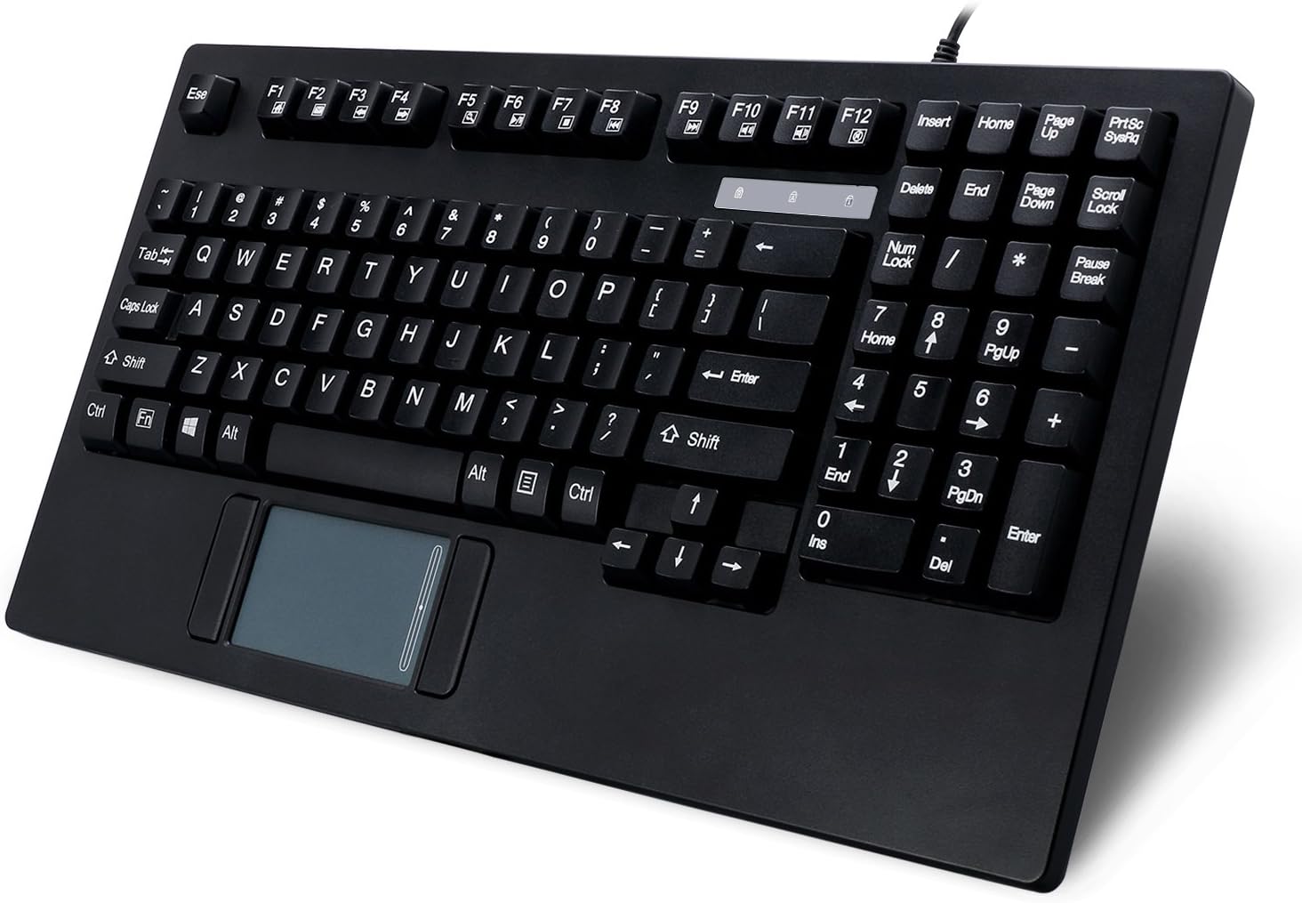 AKB-425UB - Easytouch Rackmount USB Touchpad Keyboard, Black
