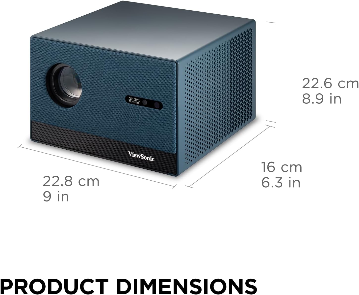 ViewSonic LX60HD 1080p LED Portable Projector with Built-in Google TV, H/V Keystone, Auto Focus, Bluetooth