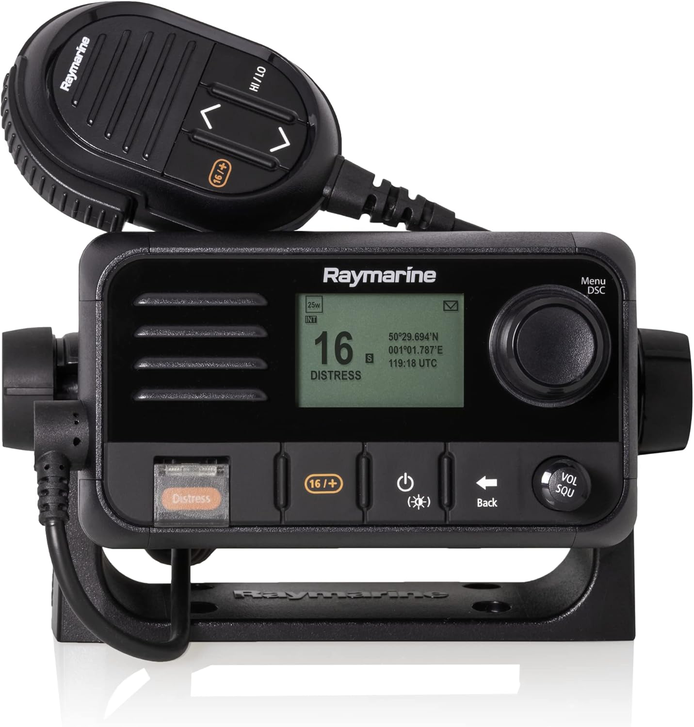 Raymarine Ray53 Compact VHF Radio w/GPS - Model E70524 (Black)