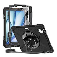 CODi Rugged Case for iPad Air 11" (M2, M3), iPad Pro 11" (4th/3rd/2nd/1st Gen), iPad Air 10.9" (5th/4th Gen) w/Integrated Screen Protector – 360° Heavy Duty Shockproof Cover