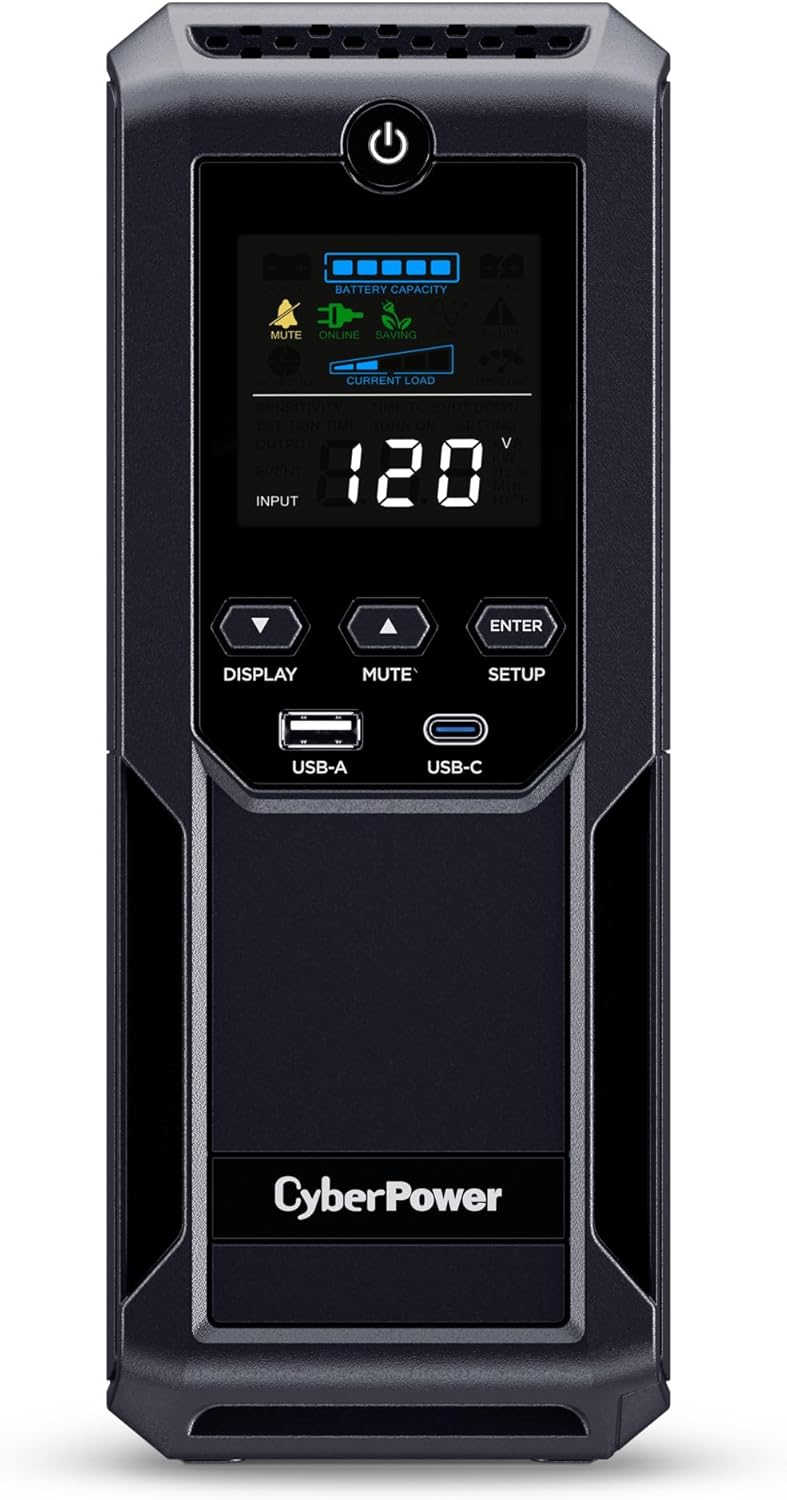 CyberPower Intelligent LCD Line-Interactive Mini-Tower UPS