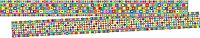 Barker Creek Double-Sided Trim Set of 4, Just Groovy, Mixed-Design, 140 feet of Double-Sided Trim - 35' Each of Four Designs