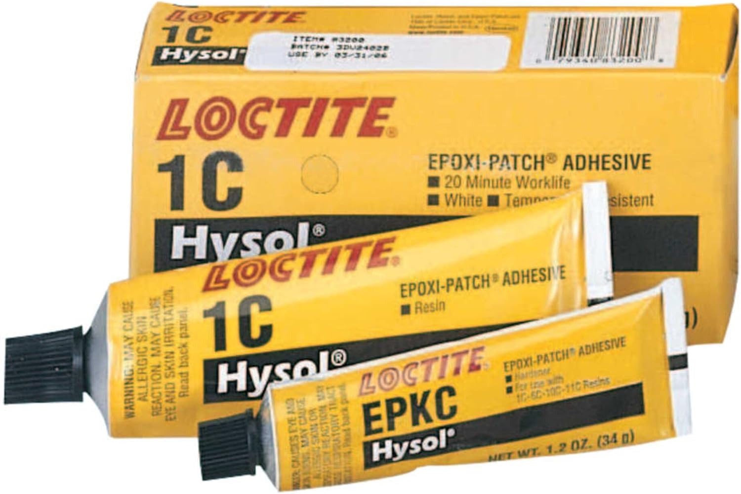 Loctite Hysol 1C Off-White Two-Part Epoxy Adhesive - Off-White - 4 oz Kit - Shore Hardness 65 Shore D