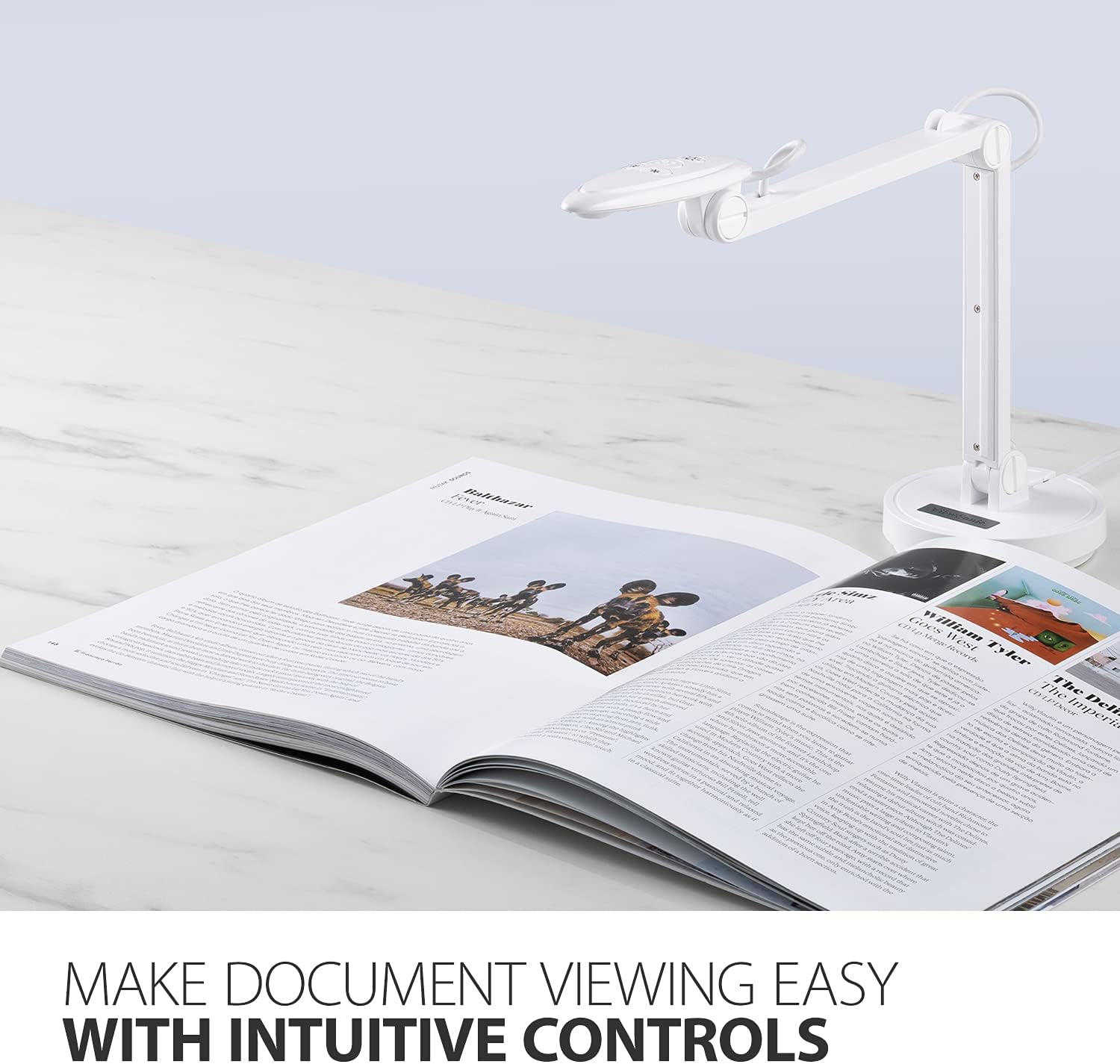 ViewSonic VB-VIS-002 8MP USB Document Camera with Adjustable Arm, Auto Focus, Digital Zoom with Windows, MacOS