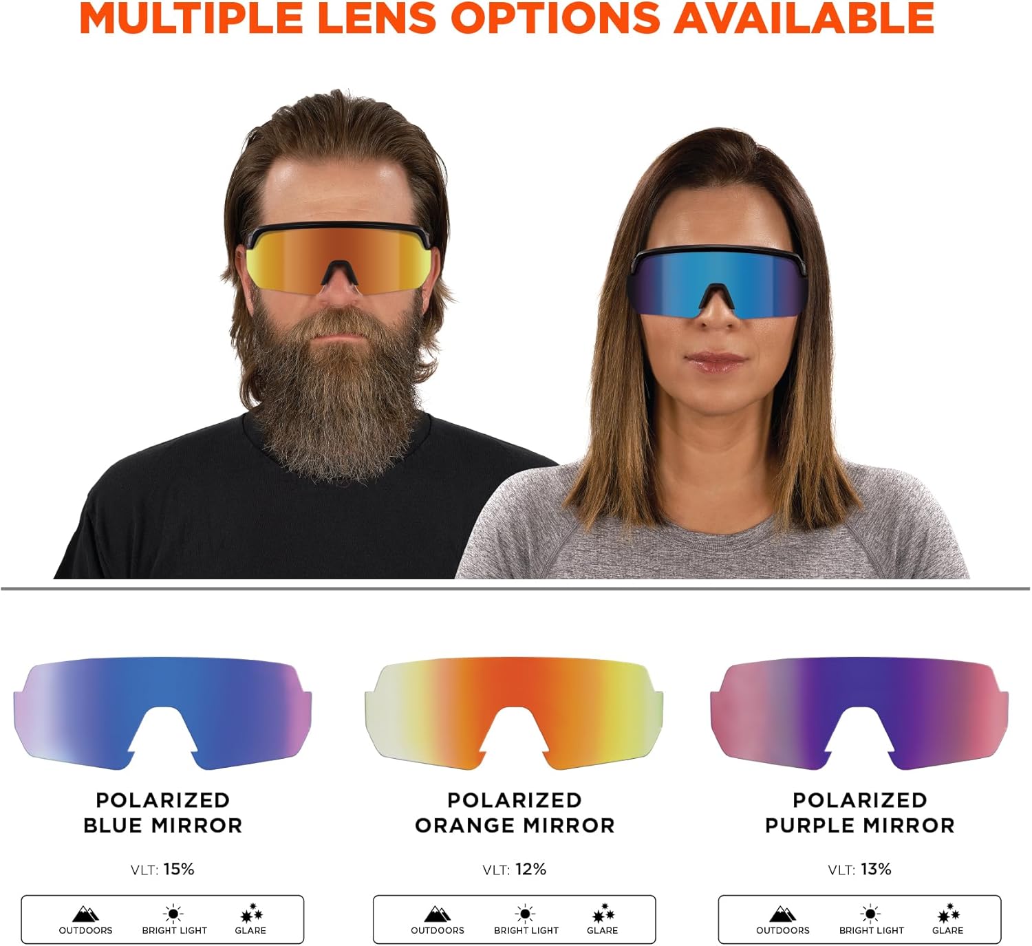 Ergodyne Skullerz AEGIR Polarized Fog-Off+ Safety Glasses
