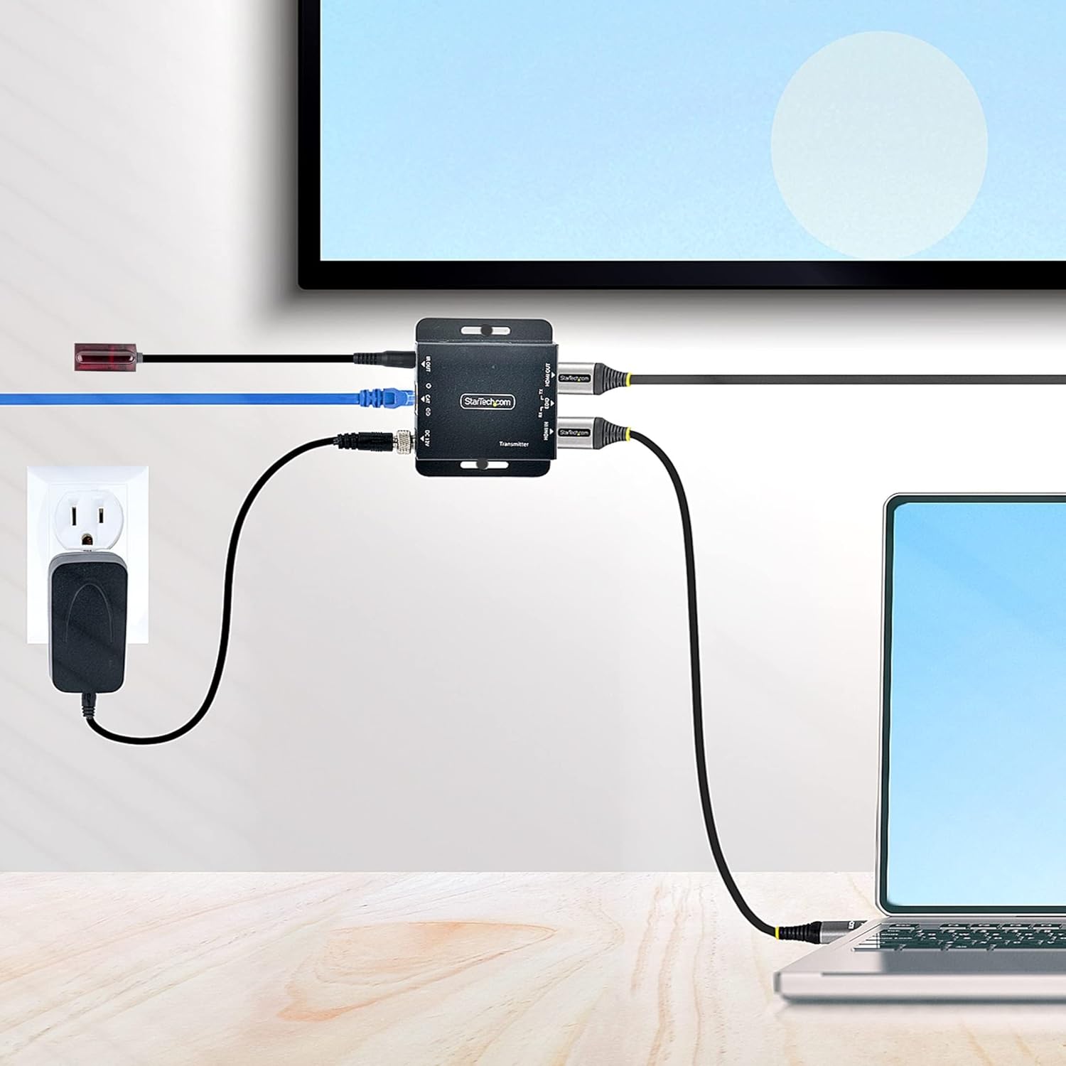 StarTech.com 4K HDMI Extender over CAT5e/CAT6 Cable, Transmitter & Receiver Kit