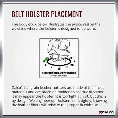 Galco Avenger Belt Holster