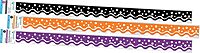 Barker Creek Double-Sided Scalloped Edge Border, Halloween, Trim out Bulletin Boards and Create Colorful Displays with 117' of Designer Double-Sided Border, 2.25" x 117', Set of 3 (4026)