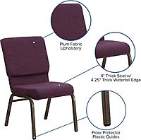 FLASH FURNITURE HERCULES Series 18.5''W Stacking Church Chair