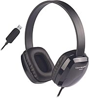 Cyber Acoustics USB Stereo Headphones for PCs and Other USB Devices in The Office, Classroom or Home (ACM-6005) 1 Unit
