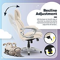 Serta Bryce Executive Office Chair, Ergonomic Computer DeskChairs with Patented AIR Lumbar Support, Bonded Leather