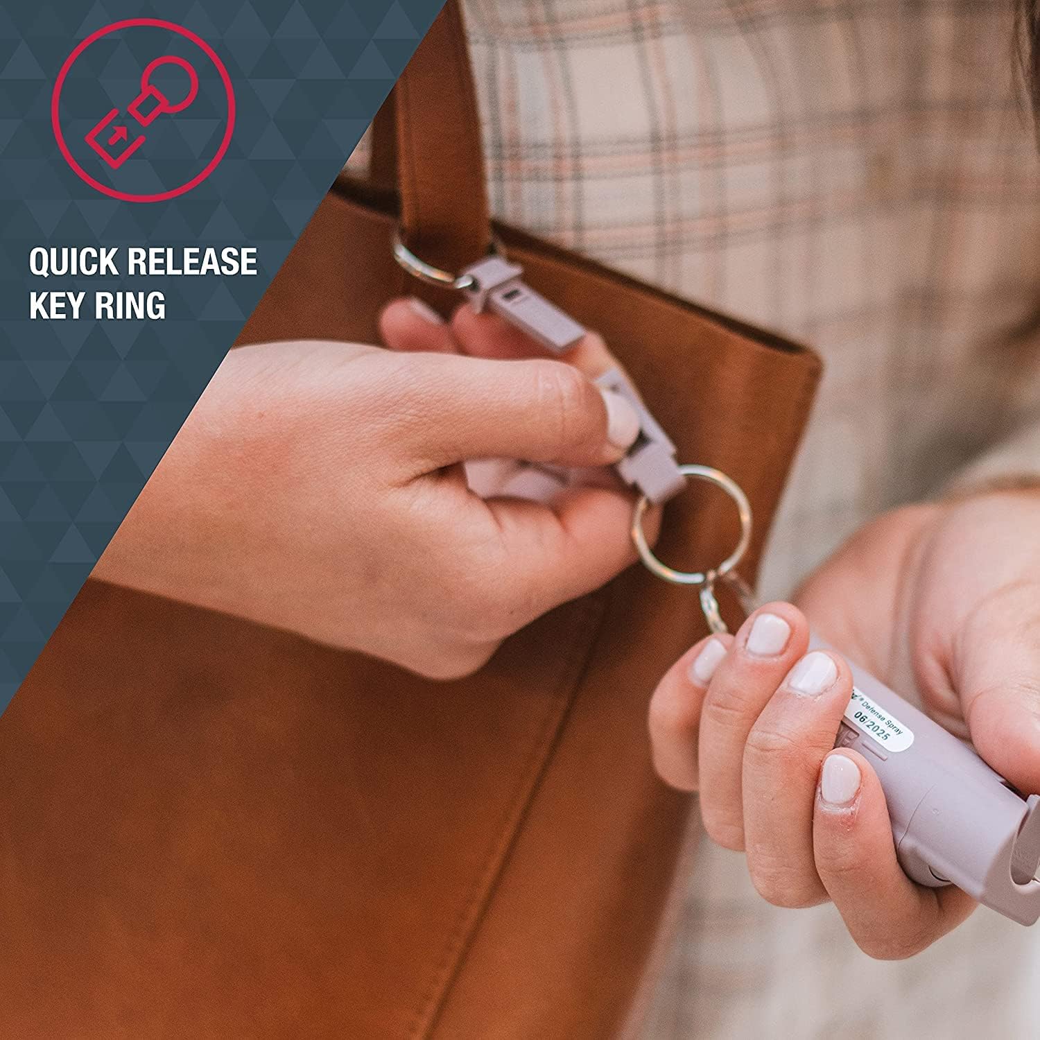 SABRE Red Hardcase Keychain Pepper Spray with Quick Release