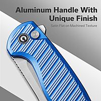 CIVIVI Stormhowl Pocket Knife, Folding Knife with 3.3" Nitro-V Blade and Aluminum Handle