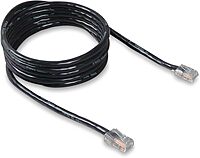 Belkin - Patch cable - RJ-45 (M) to RJ-45 (M) - 3 ft - CAT 5e - molded - black