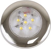 Scandvik B3 Downlight Surface Mount - Cool White - SS Trim - IP67 - 12/24V